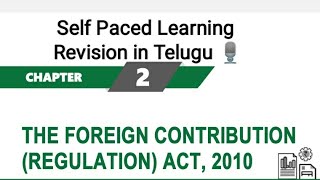 Foreign Contribution Regulation Act fcra spom selfpacedlearning hari haritaxHaritaxservices [upl. by Baseler]