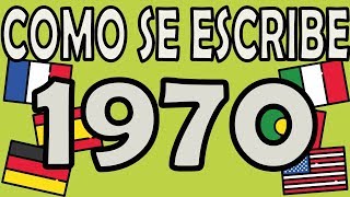 Como se Escribe el Número 1970 [upl. by Messere]