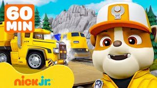 Rubbles Monster Truck amp Big Rig Rescues w PAW Patrol Roxi  1 Hour Compilation  Rubble amp Crew [upl. by Gabbert]