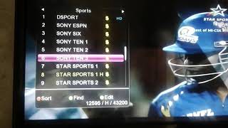 Star Sports 1 Hindi  DD Free Dish [upl. by Beutler]