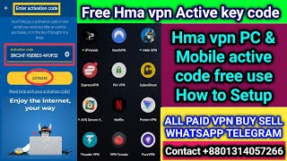 Hma vpn Activation code 2025  Best PC vpn BEST ANDROID VPN BUY SELL  unlimited free trial vpn [upl. by Karolyn]