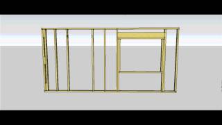 Wall Frame Components and Construction Sequence [upl. by Orpha]