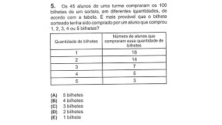 OBMEP 2024  1ª FASE  NÍVEL 3  QUESTÃO 5 [upl. by Avah]