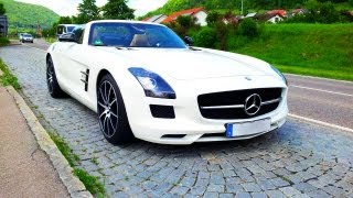 Mercedes SLS AMG GT Vollgas auf der Autobahn Sound 1080p Full HD [upl. by Muhammad]