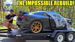 Rebuilding A Wrecked 2024 Nissan GTR In My Driveway [upl. by Trow]