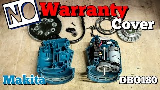 Repairing a Warranty Makita DBO180 sander but the warranty dosent cover abuse [upl. by Ainorev89]