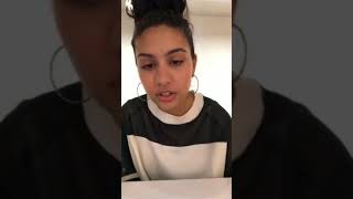 Alessia Cara live Instagram stream June 20 2018  Growing Pains [upl. by Eillib]