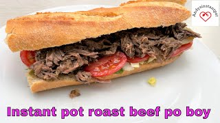 Instant pot roast beef po boy [upl. by Aihsatal]