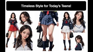 Concept Art  CC ON 긴 머리와 완벽하게 어울려서 세련됨과 청순함을 더해주는 교복 패션 Timeless Style for Today’s Teens [upl. by Gilliam337]