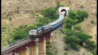 KOLHAPUR  MUMBAI KOYNA EXPRESS SNAKES THROUGH SHINDAWANE  Indian Railways [upl. by Minta]