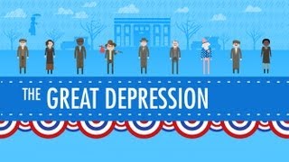 The Great Depression Crash Course US History 33 [upl. by Eeram]