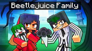 Having a BEETLEJUICE FAMILY in Minecraft [upl. by Amii]