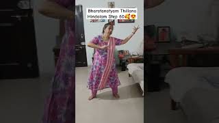 Bharatanatyam Thillana Hindolam Step 60🥰😍 shorts bharatanatyam viral youtube trending [upl. by Leesa]