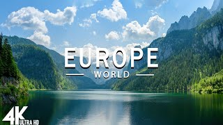 FLYING OVER EUROPE 4K UHD  Relaxing Music Along With Beautiful Nature Videos  4K Video HD [upl. by Mcgee263]