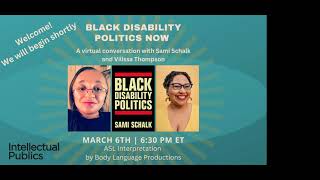 Black Disability Politics Now [upl. by Aisanat]