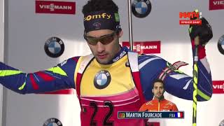 201516 biathlon 10 km uomini Hochfilzen  Schempp Martin Fourcade Tarjei Boe [upl. by Halfdan]