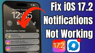 Fix iPhone Notifications Not Working After iOS 172 Update [upl. by Eillek563]