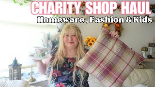 CHARITY SHOP HAUL Homeware amp Clothing [upl. by Tavie]