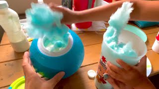 Making Cotton Candy Ice Cream in a Ball [upl. by Nitsua]