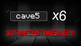 If You Hear this Cave Sound 6 Times in a Row QUIT MINECRAFT Minecraft Creepypasta [upl. by Phox]