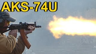 AKS74U Full Auto Shooting at Knob Creek 2012 [upl. by Nahgeem]