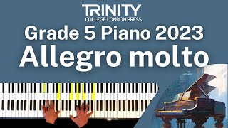 TRINITY Grade 5 Piano 2023  Allegro molto 1st movt from Sonatina in F op 88 no 4 Kuhlau [upl. by Shinberg]