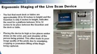 Cross Match Technologies Guardian Livescan Fingerprint Capture Training Video [upl. by Giannini]