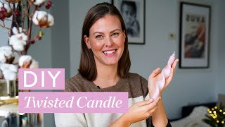 Twisted Candle  Tutorial für gedrehte Kerzen  DIY  Westwing [upl. by Anahoj]