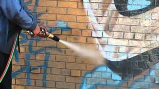 Soda Blasting VS Dustless Blasting for Graffiti Removal [upl. by Marty]