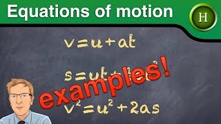 Equations of motion examples Higher Physics [upl. by Nattie]