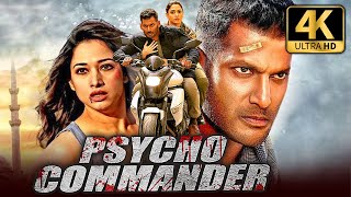 Psycho Commander 4K ULTRA HD Vishals Superhit Action Hindi Dubbed Movie  Tamannaah Aishwarya [upl. by Aber]