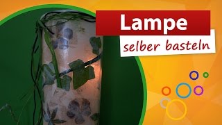 Lampe selber basteln  Bastelidee trendmarkt24 [upl. by Eeliak874]