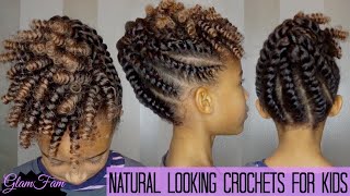 Kids Protective Hairstyle With Crochet Braids [upl. by Ynoble684]