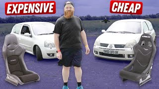 Renault Clio 182 Expensive VS Cheap Episode 6 Bucket Seats [upl. by Jarlen]