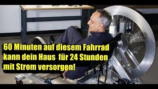 60 min auf diesem HybridFahrrad kann dein Haus für 24 Stunden mit StromVersorgen ►►INFO▼▼↓ [upl. by Aihsyla89]