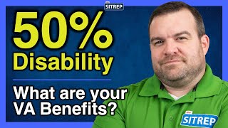 VA Benefits with 50 ServiceConnected Disability  VA Disability  theSITREP [upl. by Marti517]