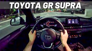 2023 Toyota GR Supra  POV NIGHT DRIVE [upl. by Alarice]