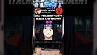 Itachi vs kakashi 😈 itachi kakashi narutoshippuden livebigagency 4rabetind anime shorts amv [upl. by Malissa]