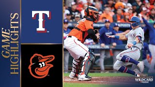 Rangers vs Orioles ALDS Game 2 Highlights 10823  MLB Highlights [upl. by Aineval]