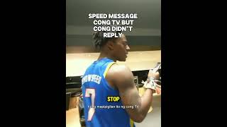 Cong tv didnt reply to speed message to ishowspeed [upl. by Yeltneb]