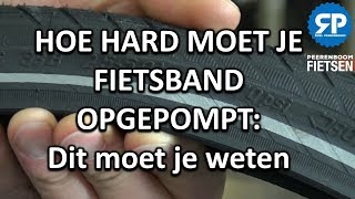 HOE HARD MOET JE FIETSBAND OPGEPOMPT Dit moet je weten [upl. by Ardnohs]