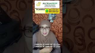 REVIEW HARGA UMROH BULAN DESEMBER JANUARI PEBRUARI [upl. by Dimitry]