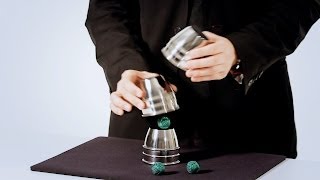 How to Do the Classic Cups amp Balls Trick  Magic Card Flourishes [upl. by Comyns488]