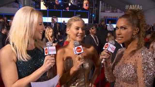 Elisha Cuthbert Red Carpet Interview  AMA 2012 [upl. by Litch507]