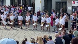 Schützenfest Biberach 2023  Die Neuen Alten auf dem Marktplatz [upl. by Ledairam]