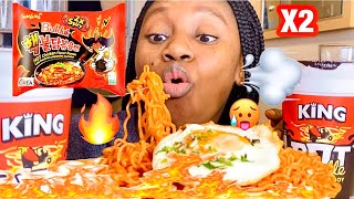 WORLD’S SPICIEST NOODLES 🍝 MUGBANG  WHY MY EX LEFT ME 🥵🥹 [upl. by Tabshey103]