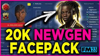 HOW TO DOWNLOAD 20K FREE NEWGEN FACES FOR FM23 and NewGan Manager tutorial [upl. by Ocirred]