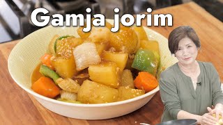 Soy Braised Potatoes Gamja Jorim 감자조림  Quick easy and delicious [upl. by Mulac]