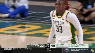 Baylor Basketball W Highlights vs Oklahoma State  March 3 2024 [upl. by Yelrah]