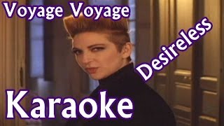 Voyage Voyage Karaoke  Desireless HD [upl. by Enelhtac]